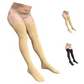 Ziperior Closed Toe 20-30 mmHg Compression Inside Leg Zipper Wide Thigh High Stocking