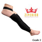 Ziperior No Foot 20-30 mmHg Compression Inside Leg Zipper Wide Calf Thigh High Stocking