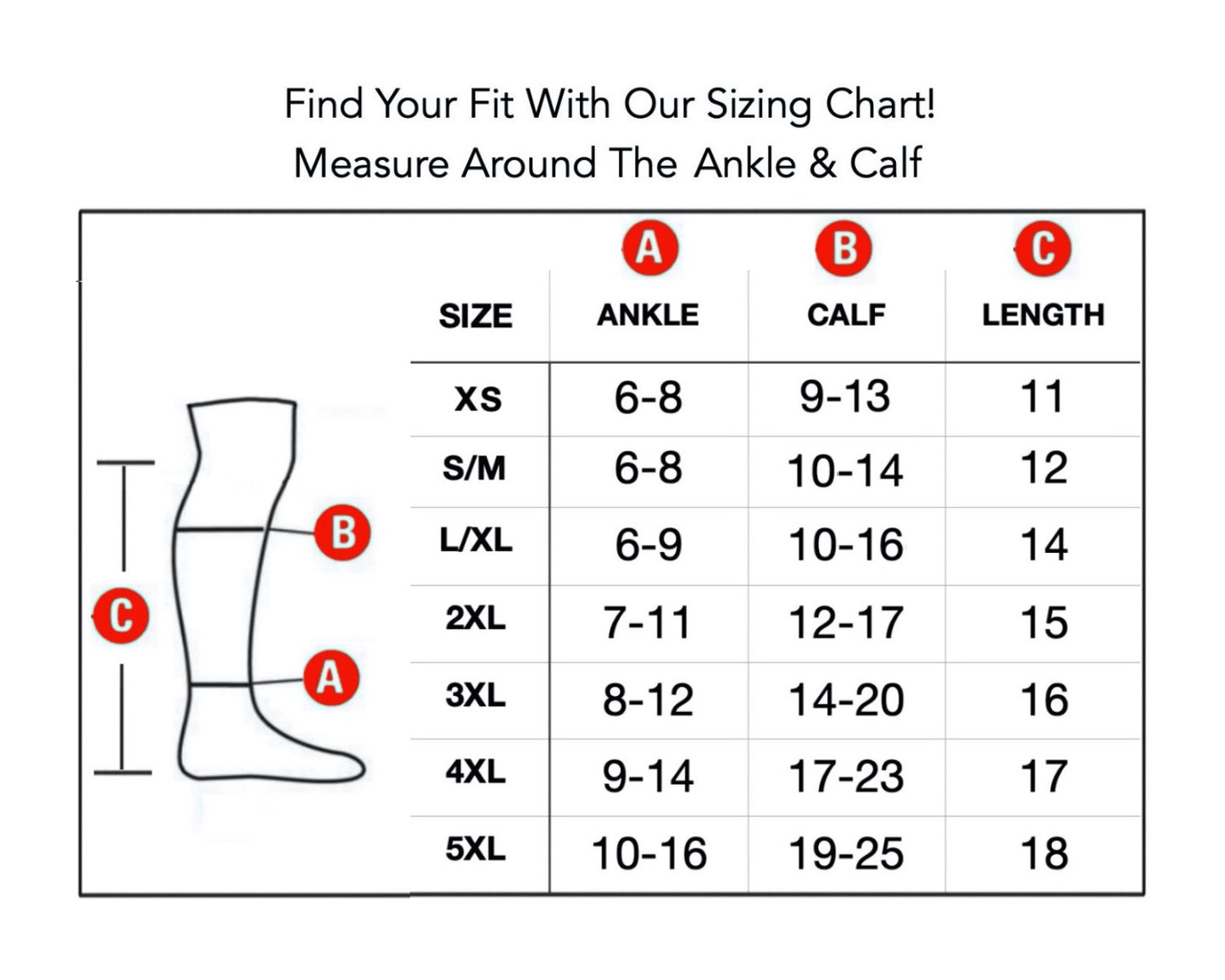 Ziperior Refreshed 20-30 mmHg Compression Grade 2 Inside Leg Pain Circulation Zipper Closed Toe Socks