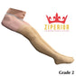 Ziperior Closed Toe 20-30 mmHg Compression Inside Leg Zipper Wide Thigh High Stocking