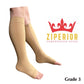Big Tall Open Toe Inside Leg Zipper 30-40 mmHg Compression Grade 3 Large Wide Calf Socks