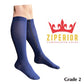 Ziperior Inside Leg Zipper 20-30 mmHg Compression Grade 2 Color Closed Toe Socks